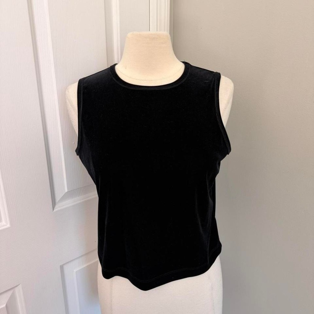 Y2K‎ BLACK MY MICHELLE VELVET TANK TOP